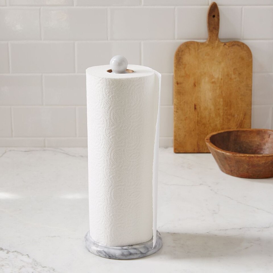 Marble Paper Towel Holder west elm United Kingdom